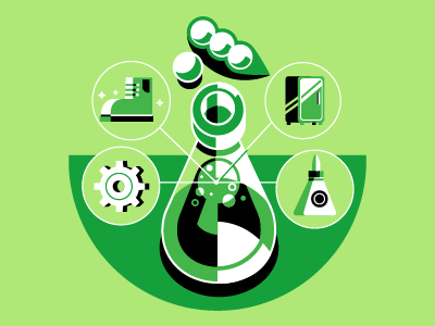 infographic illustration app art design flat ios lines minimalis print tech tutorial vector web