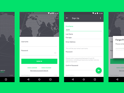 Sign-Up Flow android flow material mobile registration sign ui up ux