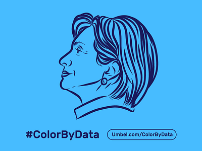 Hillary #ColorByData 2016 election america american politics clinton debates hillary illustration imwithher infographic madame president politics president