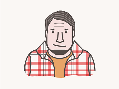 Programmer/Developer avatar coding developer flat icon male plaid portrait programmer