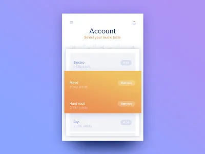 099 DailyUI — Categories 099 categories category dailyui music ui