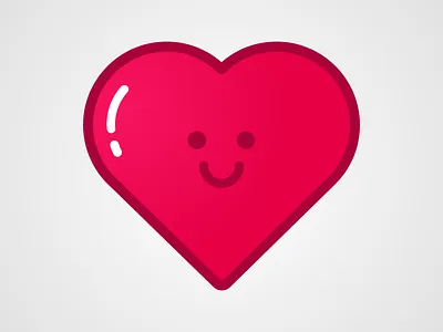 Heart design heart icon illustration smile vector