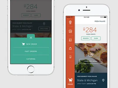 iOS - Navigation Sketch for ordering app ios mobile app ordering restaurant