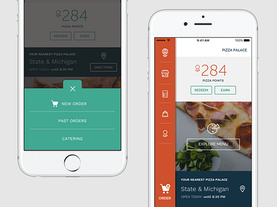 iOS - Navigation Sketch for ordering app ios mobile app ordering restaurant