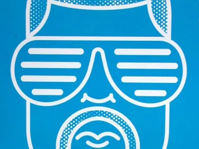 Kanye flat hip hop illustration outline pattern texture