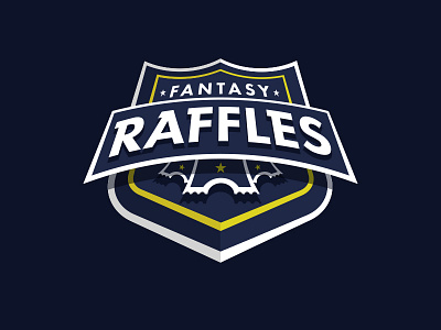 Fantasy Raffles Logo fantasy football logo raffle sports