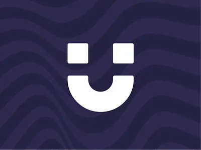 Unhoard Logo. letter u logo magnet mark side project smile smiley u unhoard