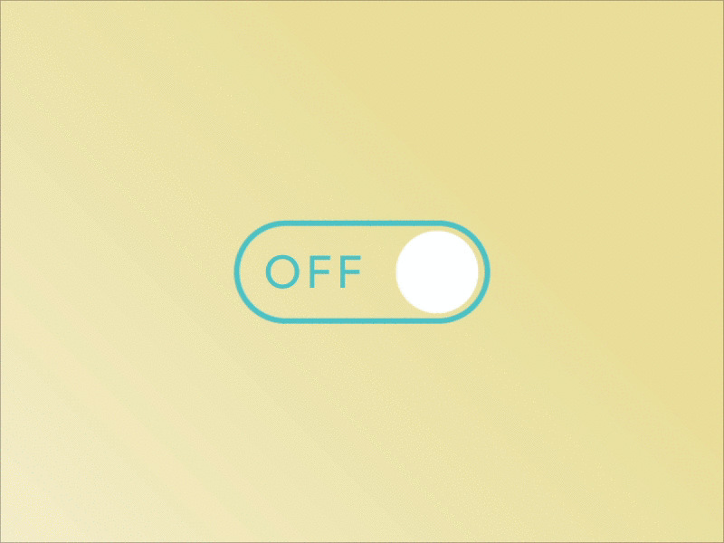 015 015 button color dailyui motion onoff pink teal ui ux yellow