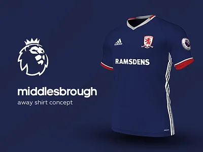 Middlesbrough Away Shirt by adidas adidas football jersey kit middlesbrough premier league soccer