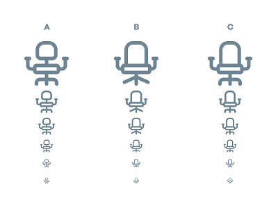 Chair Icons: Which one is best? chair icon illustrator line icon symbols