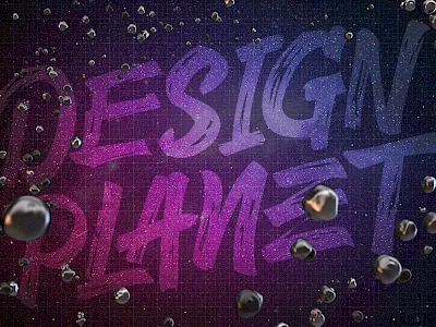 Design Planet branding design graphic design handwritten space type