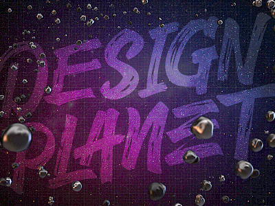 Design Planet branding design graphic design handwritten space type