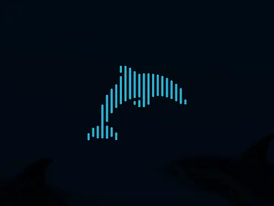 Digital Dolphin Logo Idea branding digital dolphin logo logo design simple technology