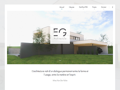 EG Architecture architecture house minimal minimalist ui website