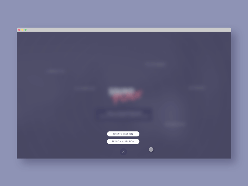 SoundPlace Search popin blue hover interaction interface music popin ui ux