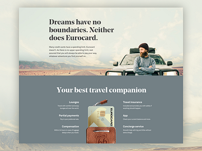 Eurocard rebrand: Hipster design website