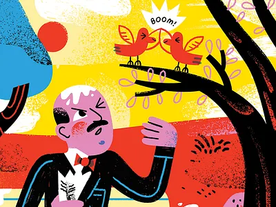 107 - How to Trick Yourself into Creative Career Success birds brush creative pep talk guy