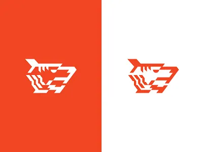 Tiger logo mark simple tiger