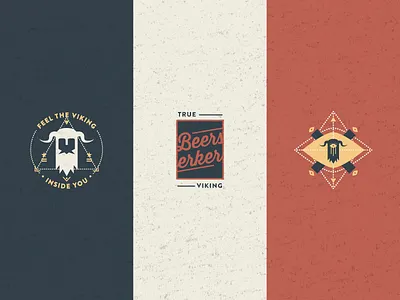 Beerserker - Illustrations brewery design eye geometry grunge icon illustration logo minimal viking warrior
