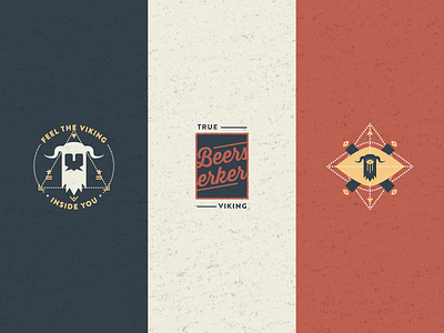 Beerserker - Illustrations brewery design eye geometry grunge icon illustration logo minimal viking warrior