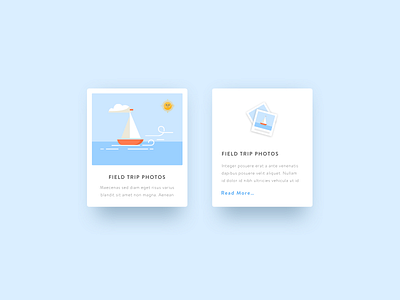 Card UI Explorations app cards design diffuse shadow exploration post school ui ux web white