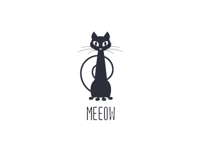 Modern Cat Logo cat cats creative cute halloween logo pet sale