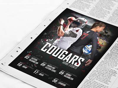 Washington State Athletics Newspaper Ads advertisements newspaper sports