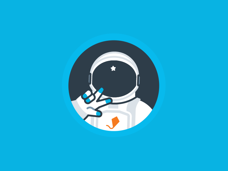 Astronaut ✌🏻 after effects animation astronaut character gif hello hi illustration light motion motion design mov