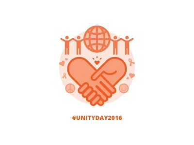 #UnityDay2016 2016 illustration love peace simple unity unity day world