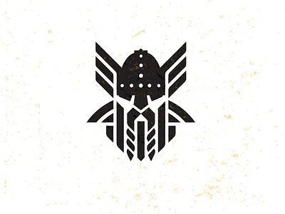 Viking 2 Drib branding bruner design head icon illustration logo mike viking warrior