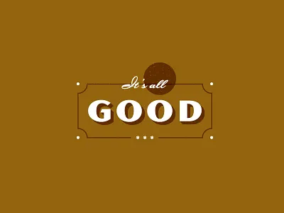 A Reminder all good its retro typography