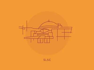 Saint Louis Science Center architecture building icon illustration line science technical