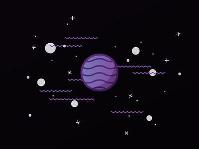 Space squiggles gradient physics planet quantum science space stars strings