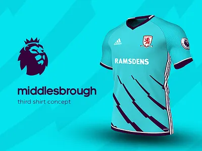 Middlesbrough Third Shirt by adidas adidas football jersey kit middlesbrough premier league soccer