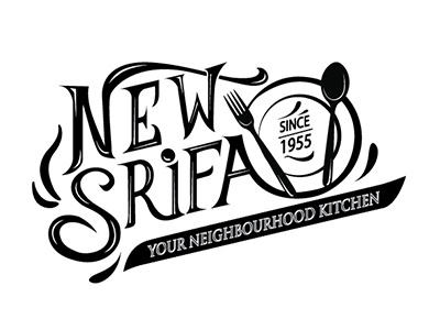 NEW SRIFA - restaurant branding logo