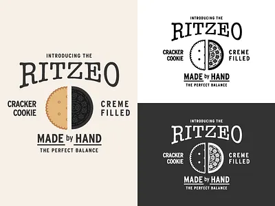 Ritzeo Trial 1 candy cookie cracker food illustrator logo oreo packaging ritz