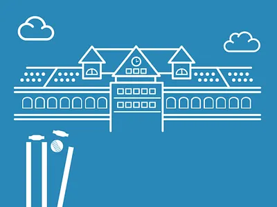 Nottingham Trent Cricket Ground illustration