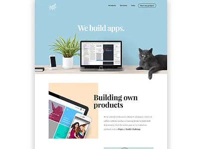 SmashTaps Homepage agency clean flat homepage minimal mobile apps ui ux web apps websites