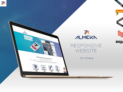 ALMEKA : Responsive Website clean design css3 html5 interaction design responsive ui ux web design website