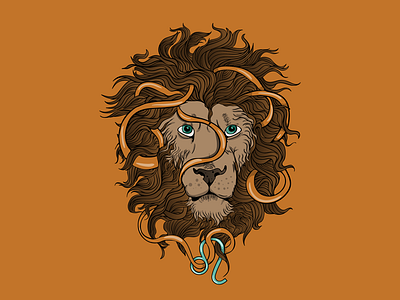 Zodiac Sign - Leo cool creative f1digitals gemini illustrated leo signs symbols tarus zodiac