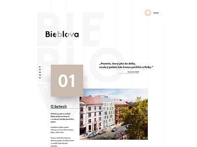 Microsite architects czech designer interface minimalism parallax ui ux web