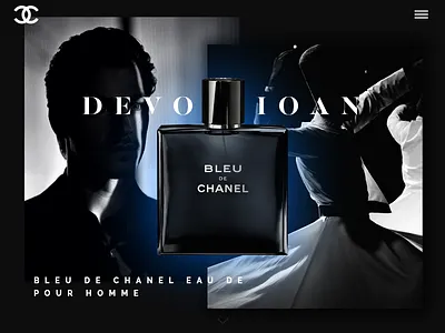 Happy Weekend UI ( Bleu De Chanel ) chanel ad creative art free psd latest webdesign webdesign website design