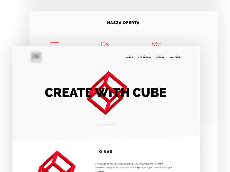 Agency Website animation mielczarek minimalistic red web webdesign website white whitespace