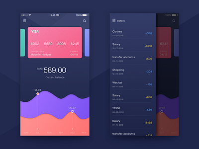 100days UI 10 Walllet App card walllet