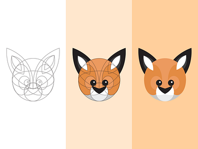 Lil' Foxy animal cute fox illustration illustrator lines