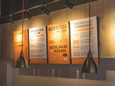 Mission Burrito Menu Boards boards burritos design interior lighting menu mission burrito restaurant