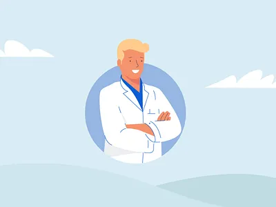 Doctor character doctor education medicine smile