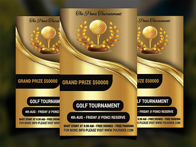 Golf Tournament Flyer australian golf classic golf design flyer golf golf ball golf club golf course golf cup golf event shotgun start