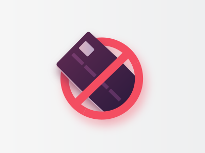 Credit card prohibited buy card credit credit card mark money pay payment prohibited strikethrough symbol