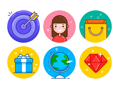 Ballicons 3 Sneak Peek ballicons colorful flat icon icons pixelbuddha set